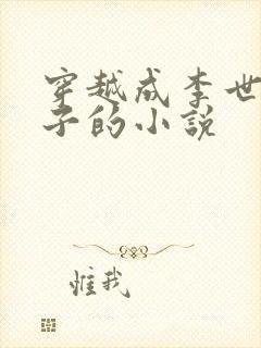 穿越成李世民儿子的小说