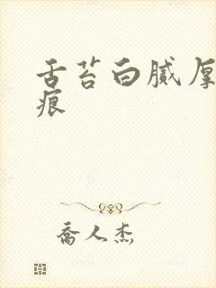 舌苔白腻厚的齿痕