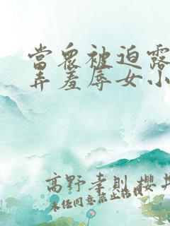 当众被迫露出玩弄羞辱女小说