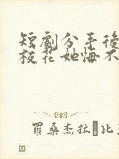 短剧分手后高冷校花她悔不当初全集