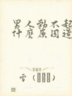 男人勃不起来是什么原因造成的呢