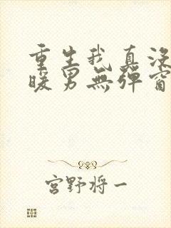 重生我真没想当暖男无弹窗