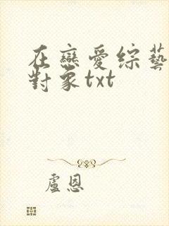 在恋爱综艺里搞对象txt