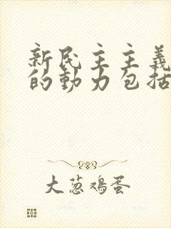 新民主主义革命的动力包括哪些?