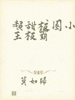 超甜校园小说男主校霸