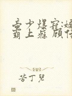 帝少爆宠:娇妻霸上瘾 顾佳期