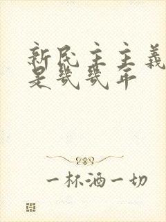 新民主主义革命是几几年