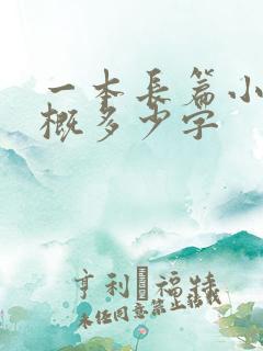 一本长篇小说大概多少字