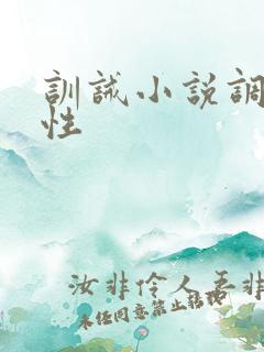 训诫小说调教双性