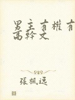 男主有权有势的高干文