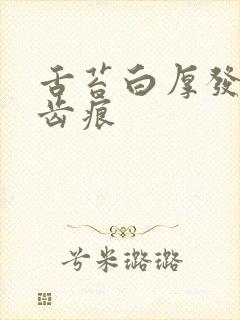 舌苔白厚发黄有齿痕