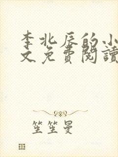李北辰的小说全文免费阅读无弹窗