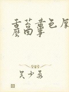 舌苔黄色厚腻怎么回事