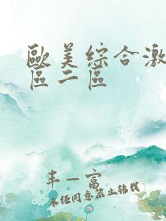 欧美综合激情一区二区