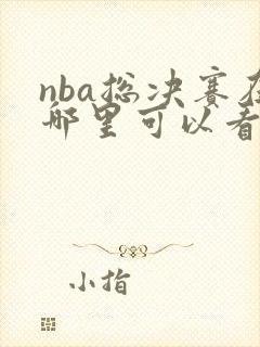 nba总决赛在哪里可以看直播