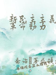 新民主主义革命革命动力