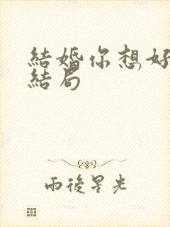 结婚你想好了么结局