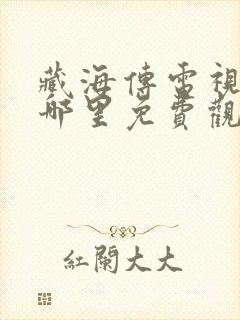 藏海传电视剧在哪里免费观看