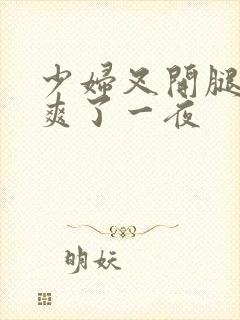 少妇叉开腿让我爽了一夜