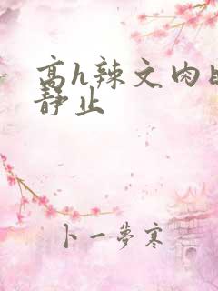 高h辣文肉时间静止