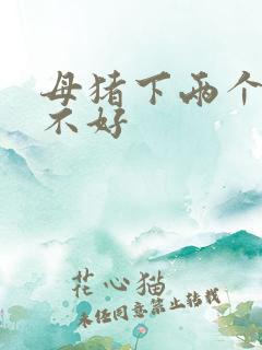 母猪下两个崽好不好