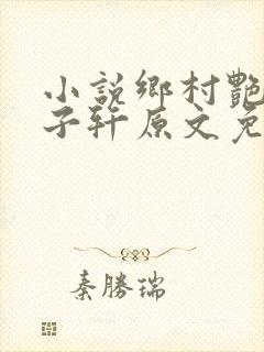 小说乡村艳妇顾子轩原文免费阅读