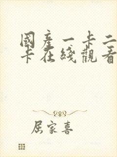 国产一卡二卡不卡在线观看