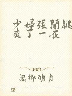 少妇张开腿让我爽了一夜