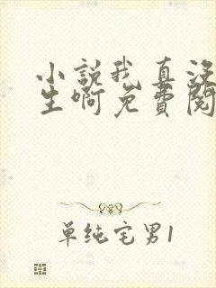 小说我真没想重生啊免费阅读免费