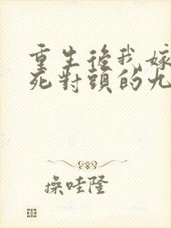 重生后我嫁给了死对头的九叔