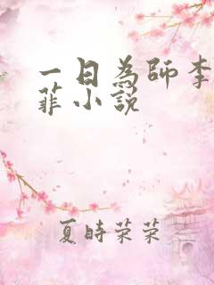 一日为师李超谢菲小说