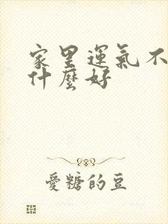 家里运气不好放什么好