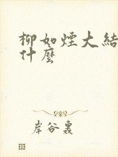 柳如烟大结局是什么