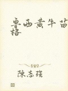 鲁西黄牛苗的价格