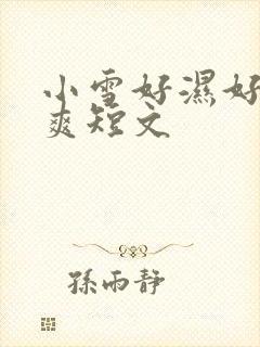 小雪好湿好紧太爽短文