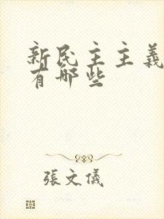 新民主主义革命有哪些