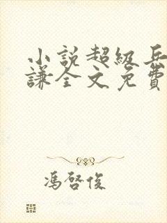 小说超级兵王叶谦全文免费阅读