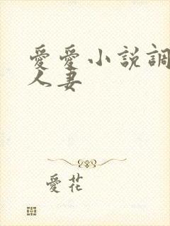 爱爱小说调教日人妻