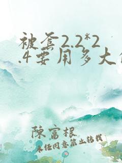 被套2.2*2.4要用多大的被子