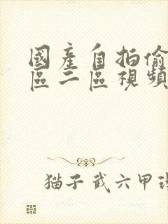 国产自拍偷拍一区二区视频