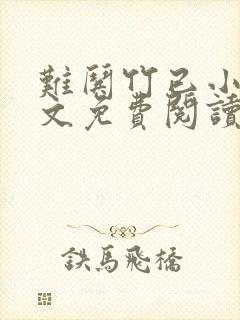 难哄竹已小说全文免费阅读无删减