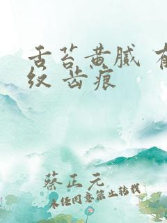 舌苔黄腻 有裂纹 齿痕