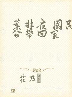 叶非夜 国民老公带回家