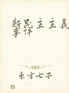 新民主主义革命事件