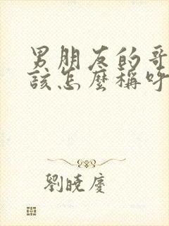 男朋友的哥哥应该怎么称呼