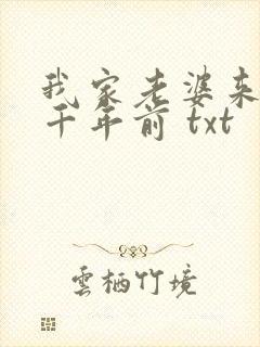 我家老婆来自一千年前 txt