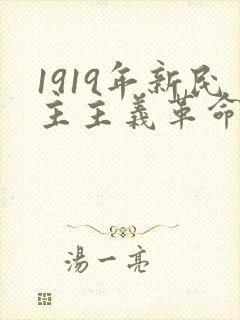1919年新民主主义革命