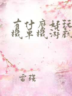 有什么好玩的手机单机游戏