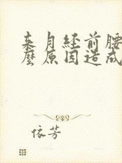 来月经前腰痛什么原因造成的