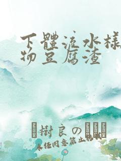 下体流水样分泌物豆腐渣